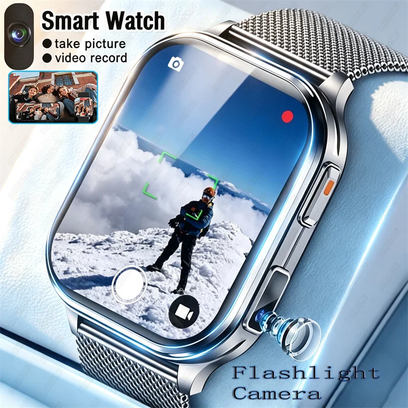 Nuovo Smartwatch 2026 con Fotocamera per Uomo e Donna, Registrazione Foto e Video, Monitoraggio Salute e Sport, Impermeabile IP68, Chiamate BT, Registrazione Audio