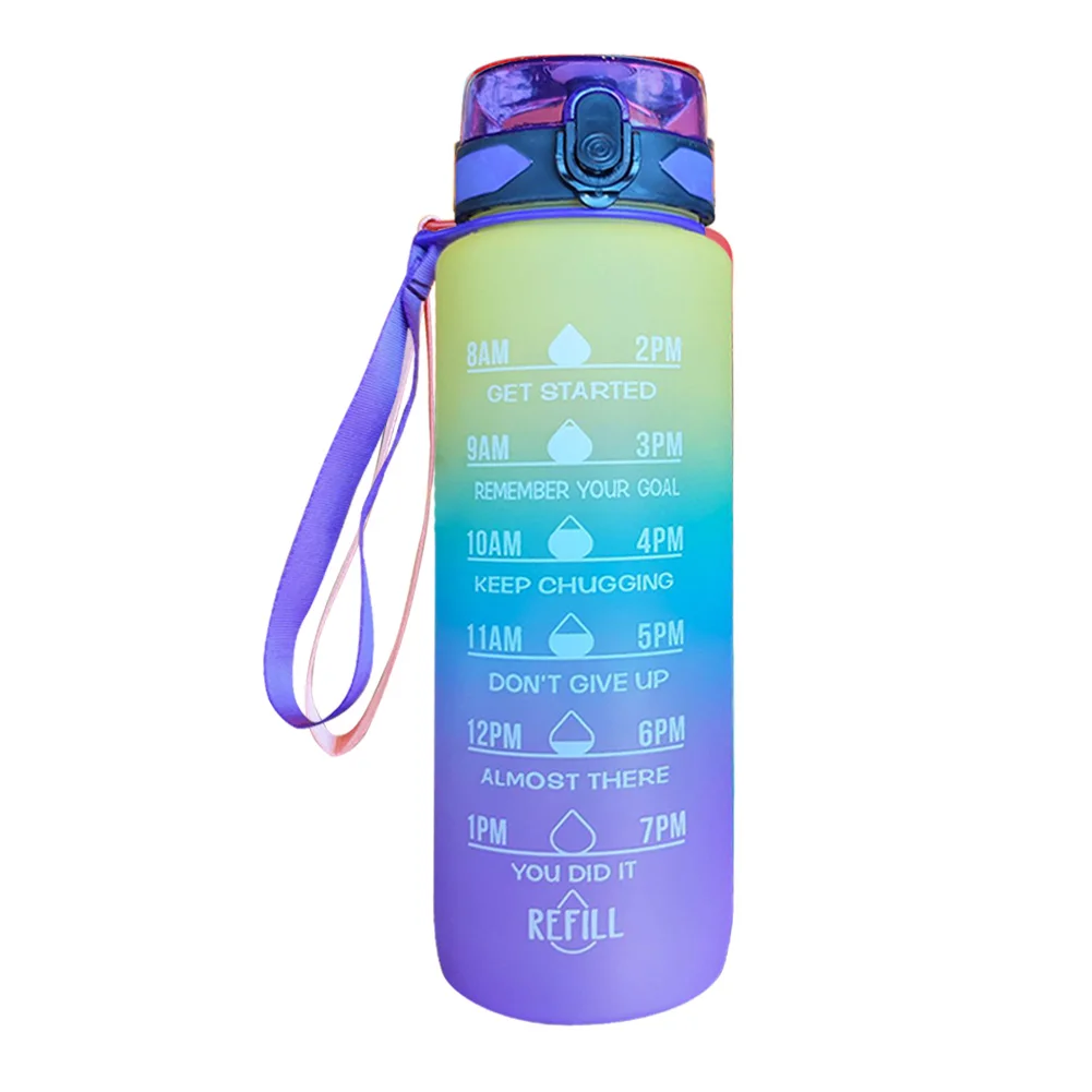 Bouteille d'eau de sport de grande capacité avec filtre, tasse en plastique écologique, bouteille de fitness portable, bouilloire sans BPA, 2L, 3L  18