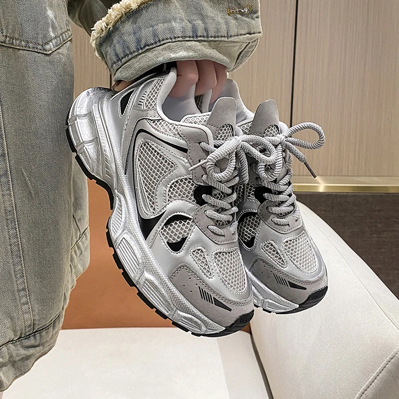 Four Seasons Dad Shoes Sports and Casual Women's Shoes womenshoes  channel shoes women  baskets femme compensées