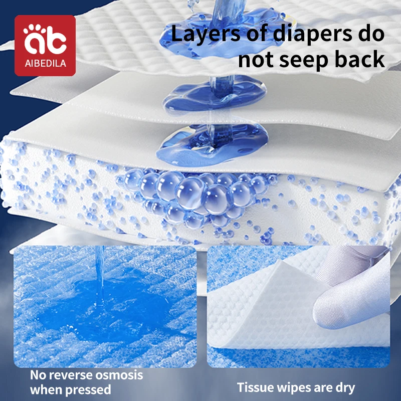 AIBEDILA Baby Care Pad Baby Disposable Diaper Waterproof Newborn Diaper Mattress Disposable Changing Pad For Children