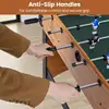 Foosball Table Competition Full Size Soccer Game Table with 22 Players-Natural