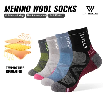 WRELS Merino Wool Thermal Hiking Socks 1