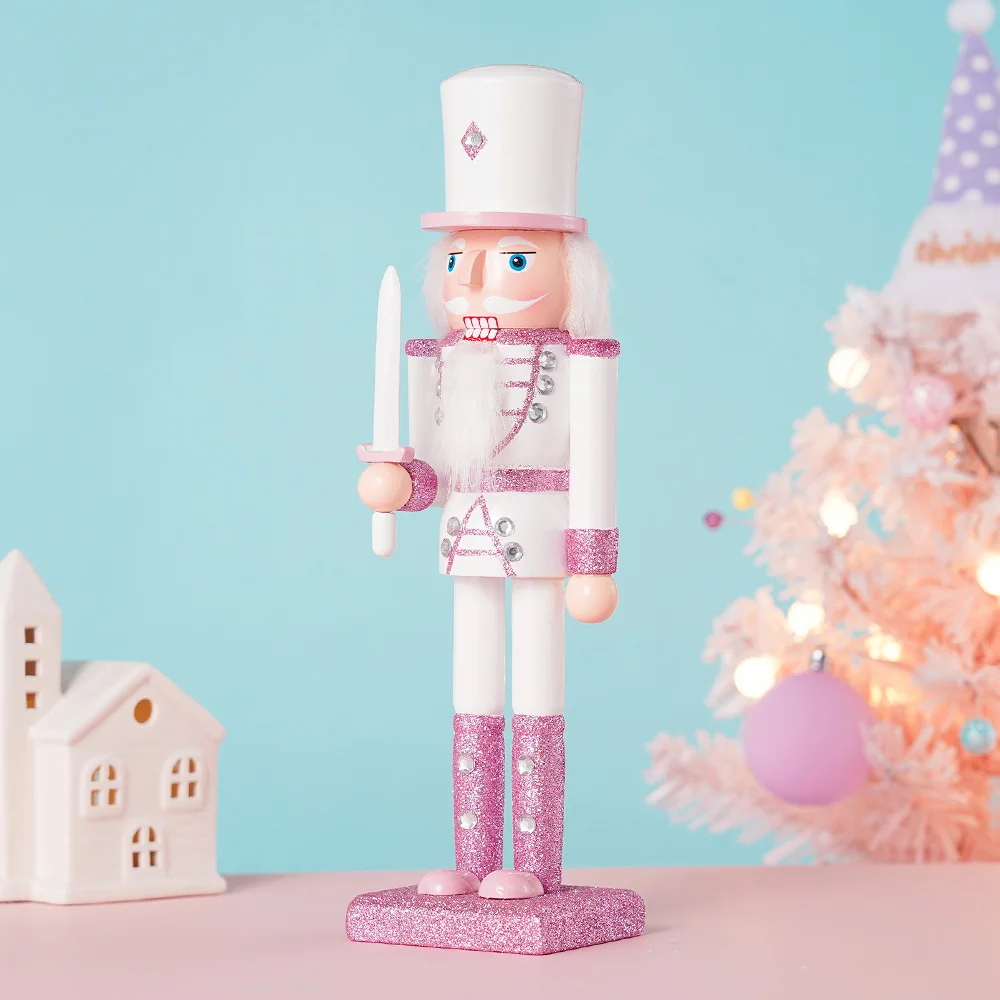 Hileyu 2Pcs Kerst Notenkraker Soldaat Houten Marionet