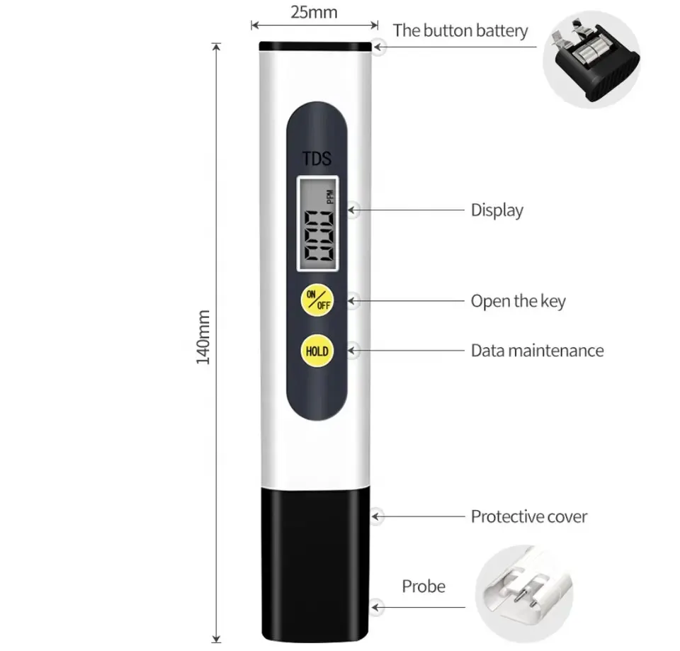 Water Quality Testing Pen TDS Meter for Household Drinking Water