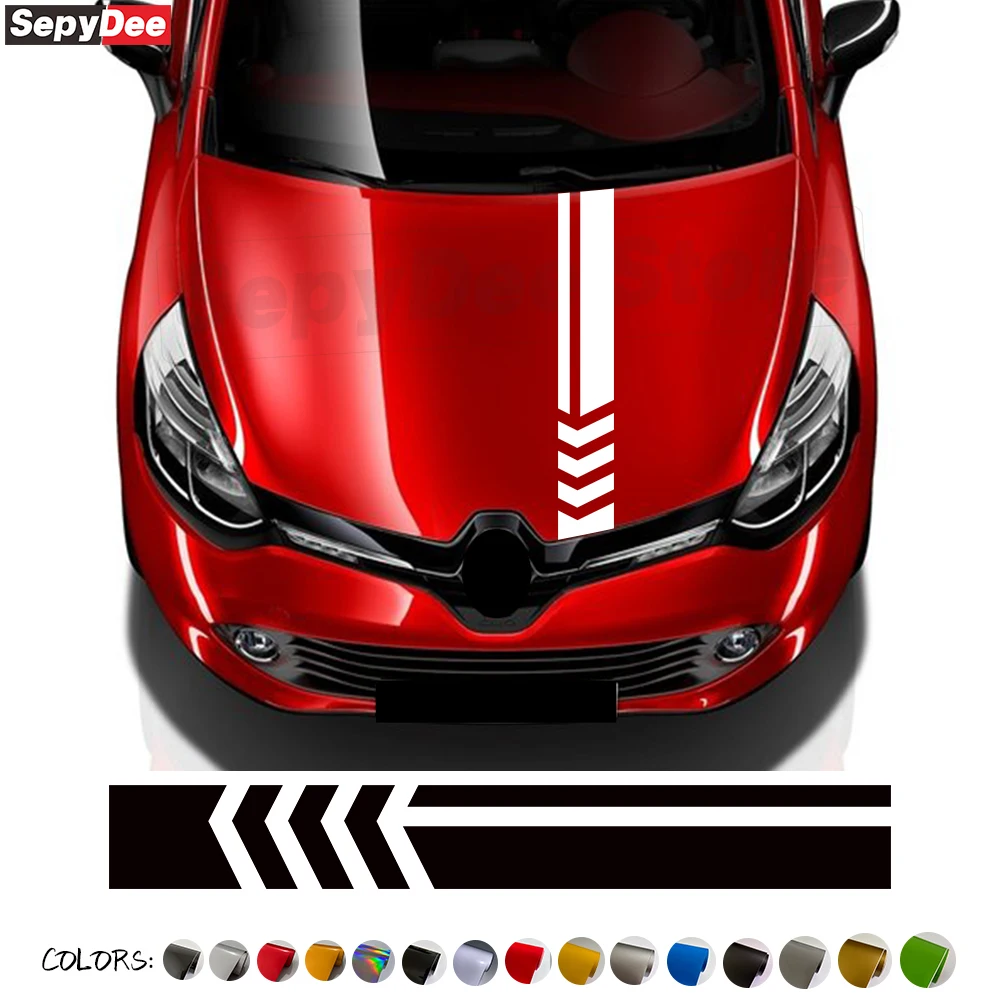 

1Pc Universal Car Hood Bonnet Stickers Easy Style Auto Body Engine Cover Stripe Vinyl Decals for Sedan Suv Coupe Car Accessories