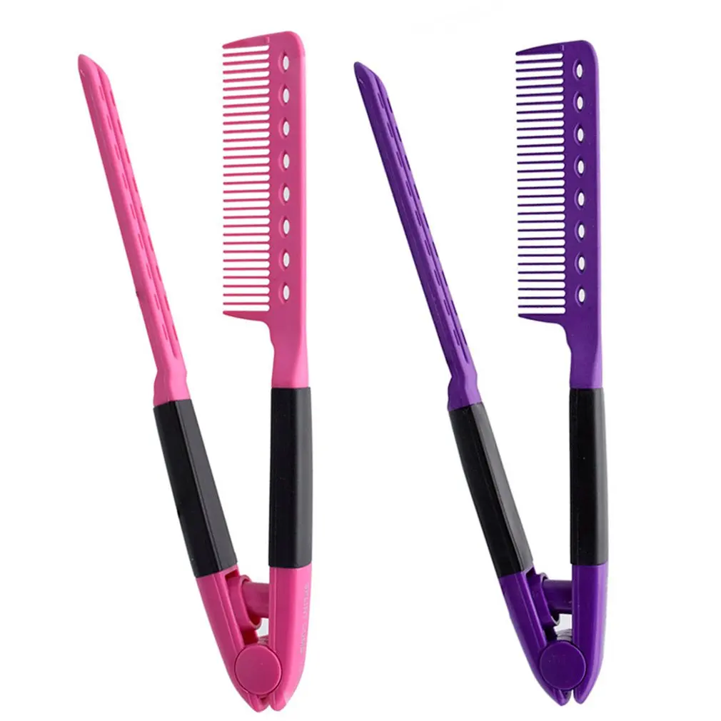 Durable V Shaped Straight Hair Comb Non Static Hairdressing Comb