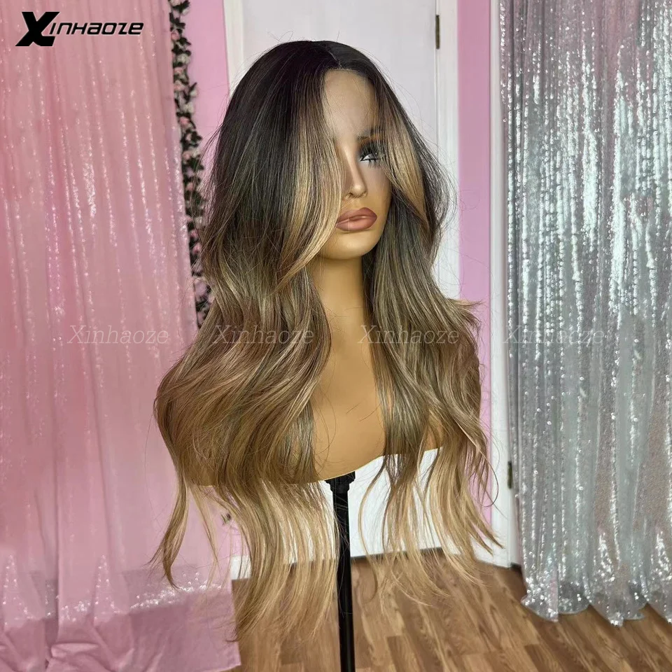 1B 27 Colored 13x6 Lace Frontal Wig Body Wave Hair 5x5 Closure Wig For Black Women Highlight Blonde Pre-Plucked Silk Top Wigs