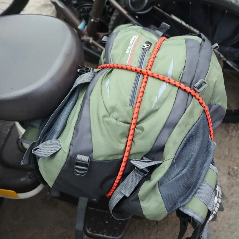 Motorcycle Luggage Strap Rope Cargo Luggage Fixed Strap High Elastic Rubber Strapping Bicycle Electric Vehicle Riding Equipment