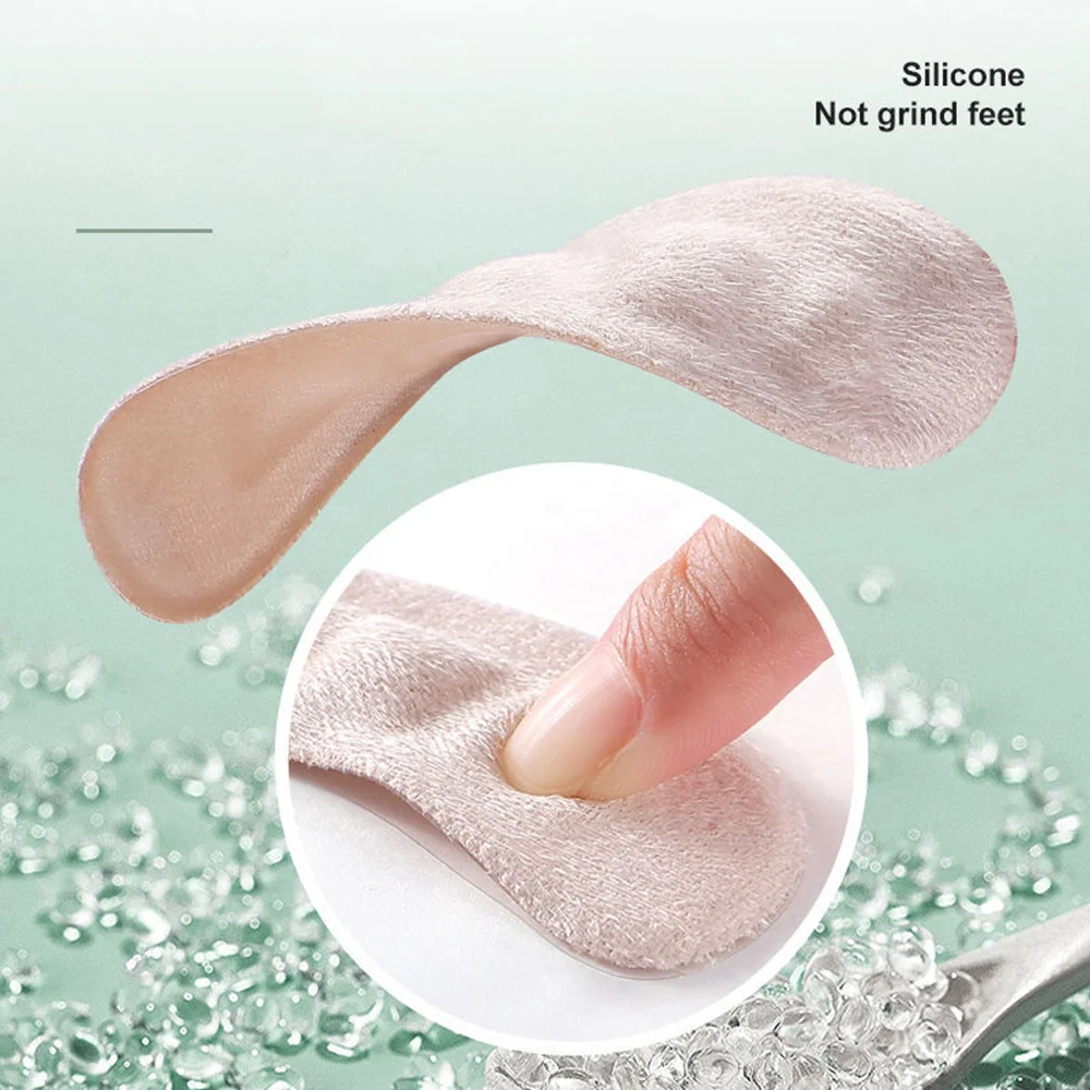Shoe Insoles Heel Patch Insole Heel Protector Heel Protector Pads Heel Insoles Heel Cushion Insole Forefoot Pads Toe Pads Forefoot Cushion Soft Silicone Pads for Women's Shoes Anti-Slip Forefoot Insert Pad Heel Liner Gel Insoles for Heels Sandals