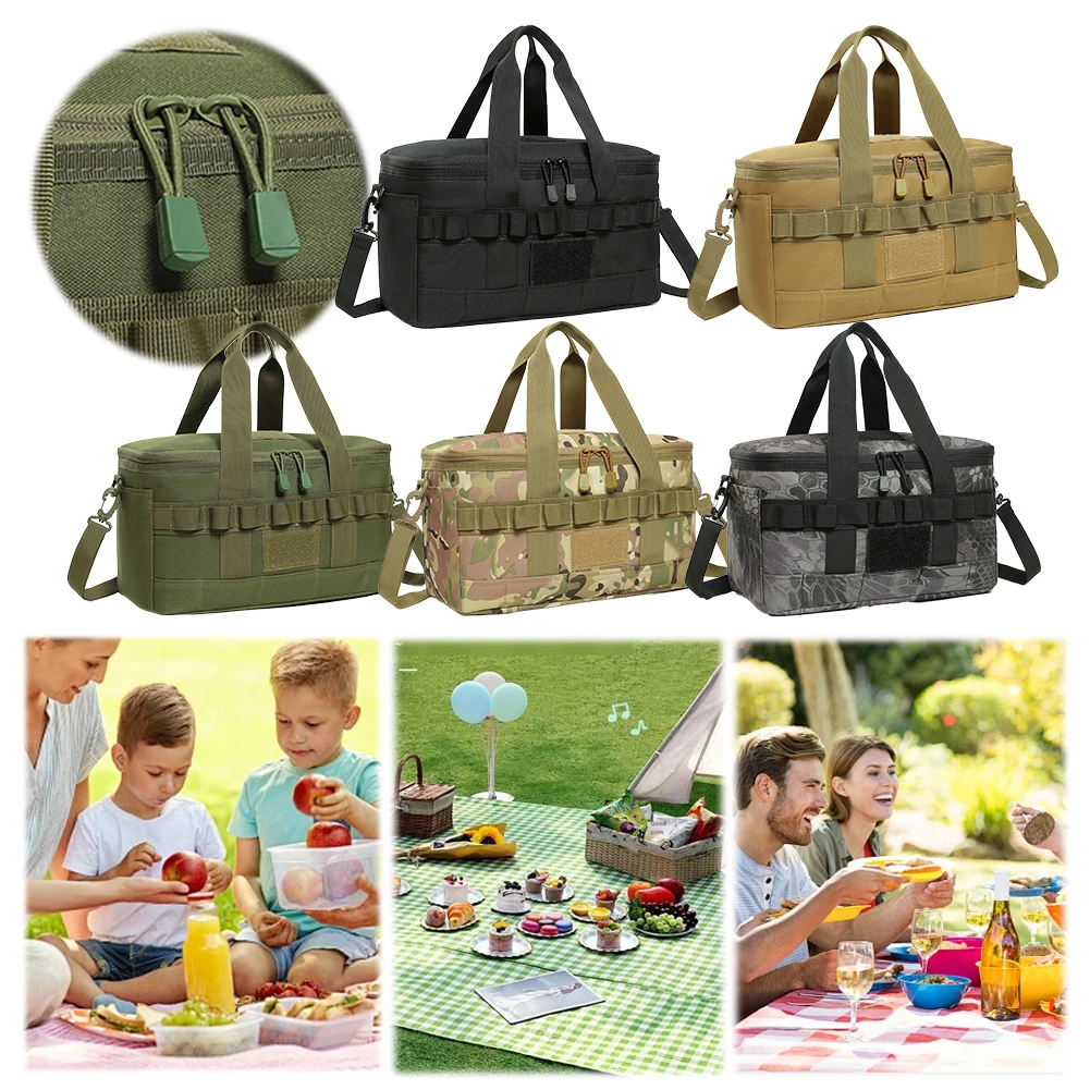 Outdoor Heavy Duty Lunch Bag Large Capacity Outdoor Picnic Bag Camping Cooler for Camping Picnic Beach Work Trip