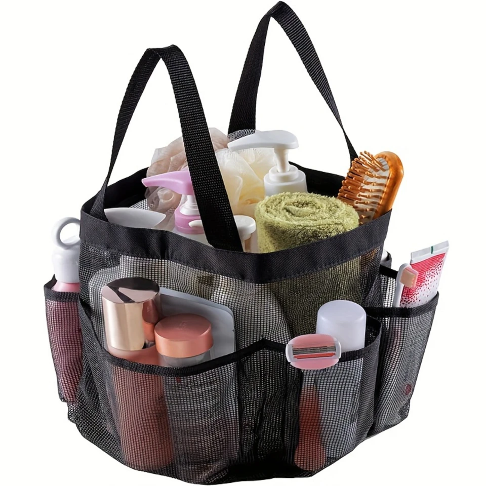 Large Capacity Portable Mesh Shower Bag