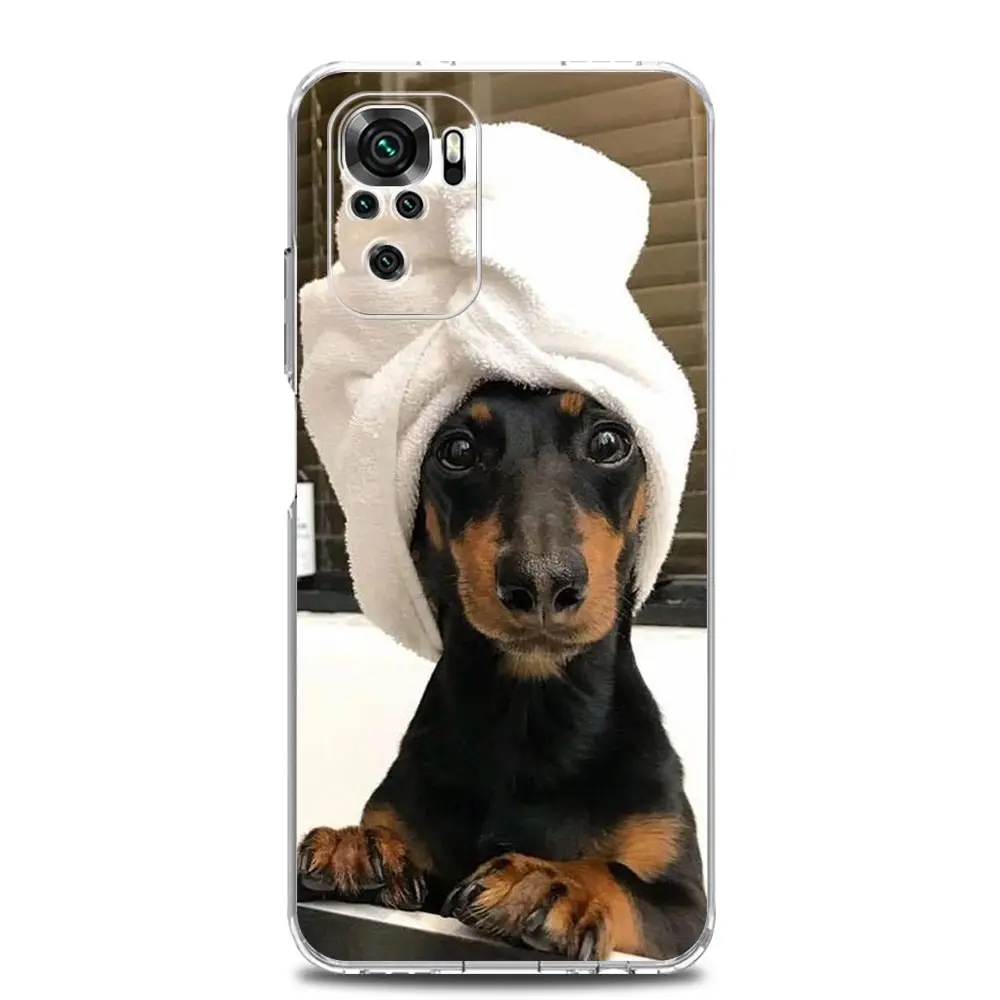 Dachshund Silhouette Dog Design Phone Case Cover