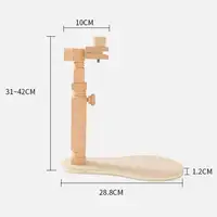 Cerceau Rotatif en Bois pour Broderie, Cadre de Bureau Réglable, Résistant à 360 Degrés, Point de Croix T1, 15/20cm 6
