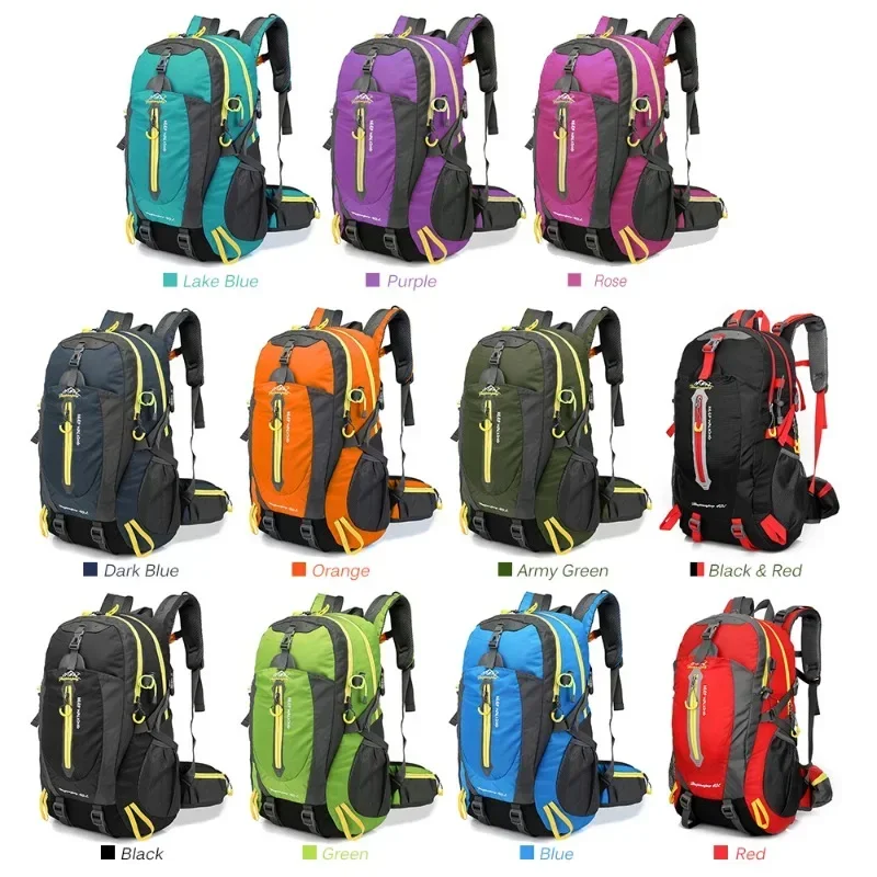 Waterdichte Klimmen Rugzak Rugzak 40l Outdoor Sporttas Reizen Rugzak Camping Wandelen Rugzak Vrouwen Trekkingtas Voor Mannen