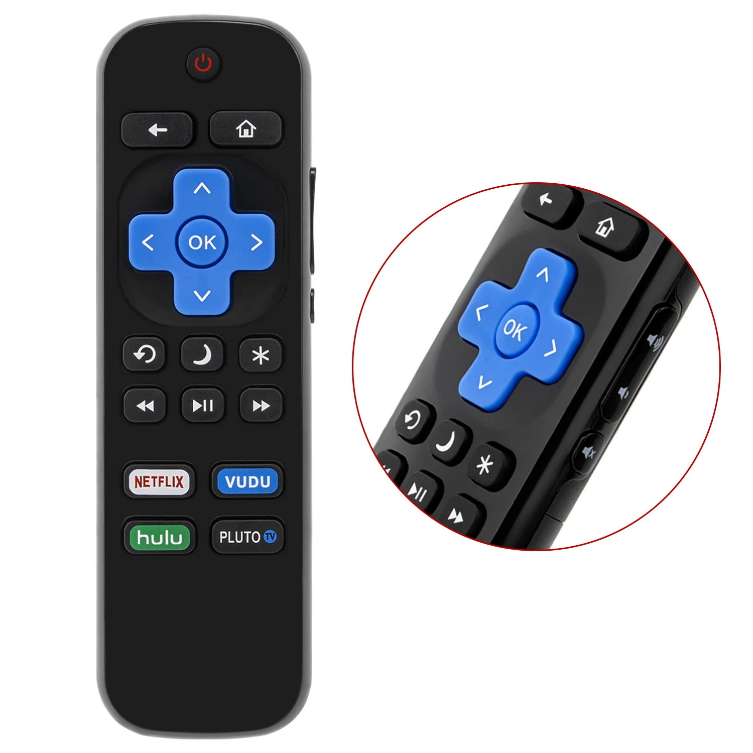 Nuovo Telecomando Per Roku/Philips Tv 10108 E0016 Set-Top Box Con Sostituzione Controller Pulsante Netflix Sling Hulu Vudu