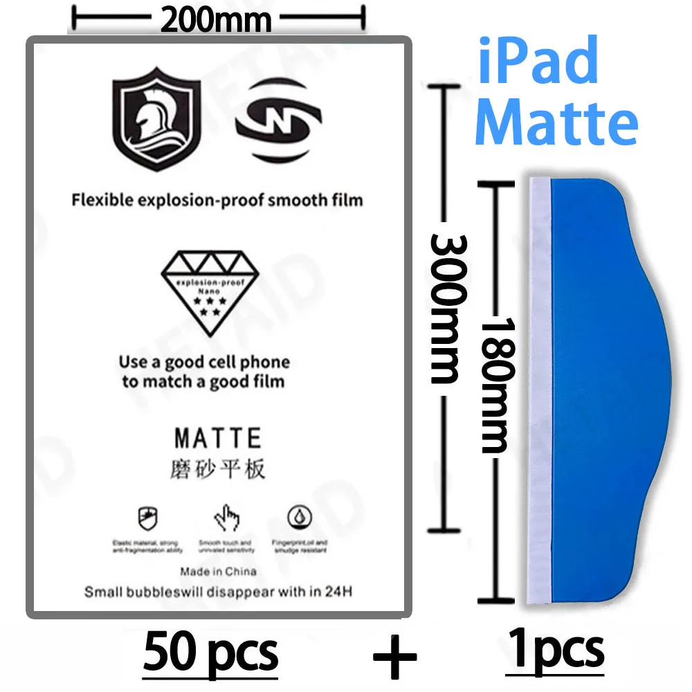 Flexible Hydrogel Film for Cutting Machine for IPAD Tablets Under 11" Full Screen Coverage Auto Repair
