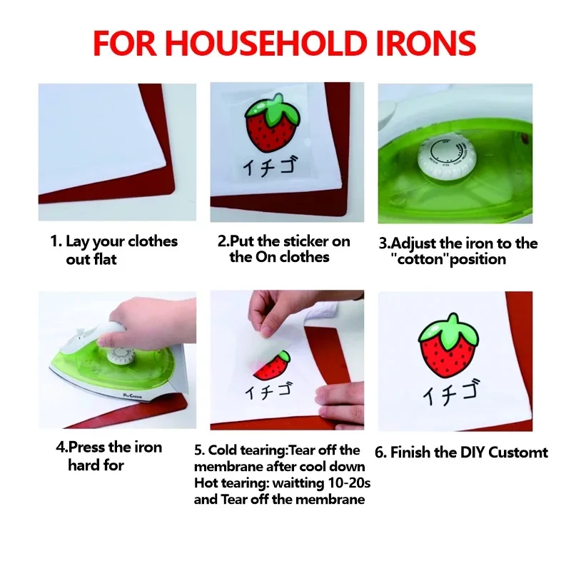 Personalized Iron-On Washable Patches for Clothing – Custom Design Thermal Stickers