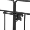 134.5x58.5x213cm Double Layer Arc Roof Iron Arch Door - Black Wrought Iron Courtyard Decoration 2