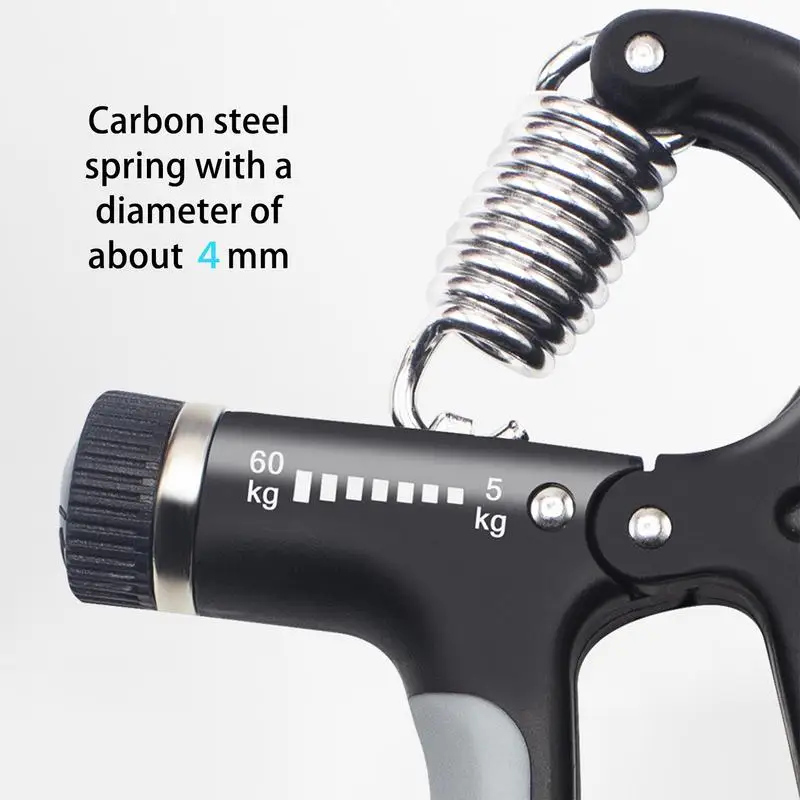 Hand Gripper Strengthener Adjustable Resistance Forearm Exerciser Grip Strength Trainer Gym Fitness Training Wrist Gripper ﻿