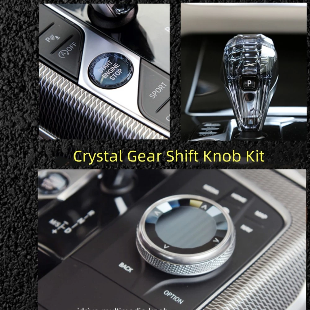 Crystal Series Gear Shift Knob Three piece For BMW 3/4/5/6/7 Series F&G