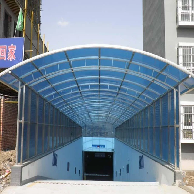 Alumínium Ötvözetű Carport Parkolóház Ház Villa Udvari Napfényes Lombkorona Kocsihoz Kültéri Parkolóhelyi Előtető Vízálló - Image 2