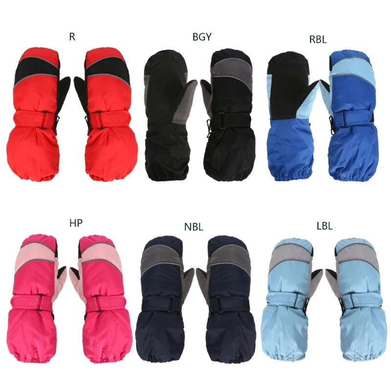 

Kids Outdoor Mitten Sports Warm Gloves Waterproof for Skiing and Ice Skating Drop Shipping