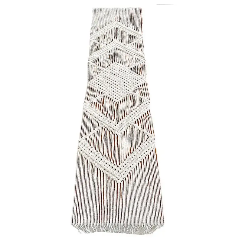 

Macrame Table Runner Handmade Macrame Table Runner Gorgeous Handwoven Wedding Table Decoration Wedding Table Runner With Tassels