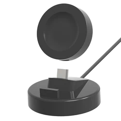 Universal USB Charging Dock and Cable Holder for Smartwatches and Earbuds (Stand Charger Black)