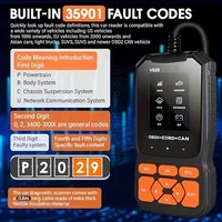 2025 New Model, Supports 8 Languages, Professional Obd2 Car Diagnostic Tool, Factory Direct V520, Professional Code Reader and Scan Tool, Clears Fault Codes, Real-Time Data Stream, Enhanced Engine Fault Code Reading and Reset Tool, Powerful Features, Modern Tooling, Durable Structure, No Battery Required - Image 5