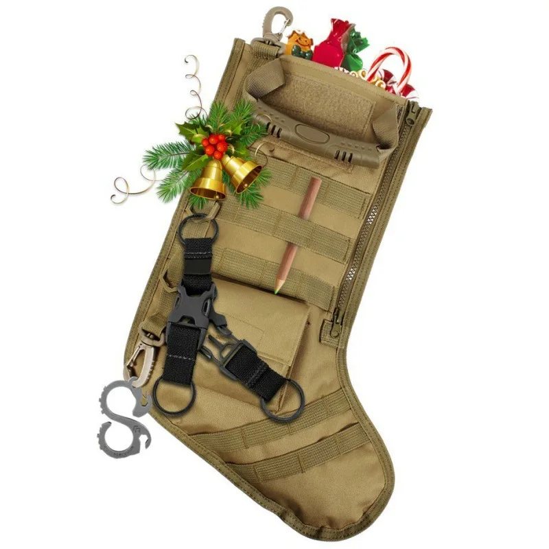 

Tactical MOLLE Christmas sock bag EDC tool storage bag Christmas sock pendant multi-functional accessory storage bag
