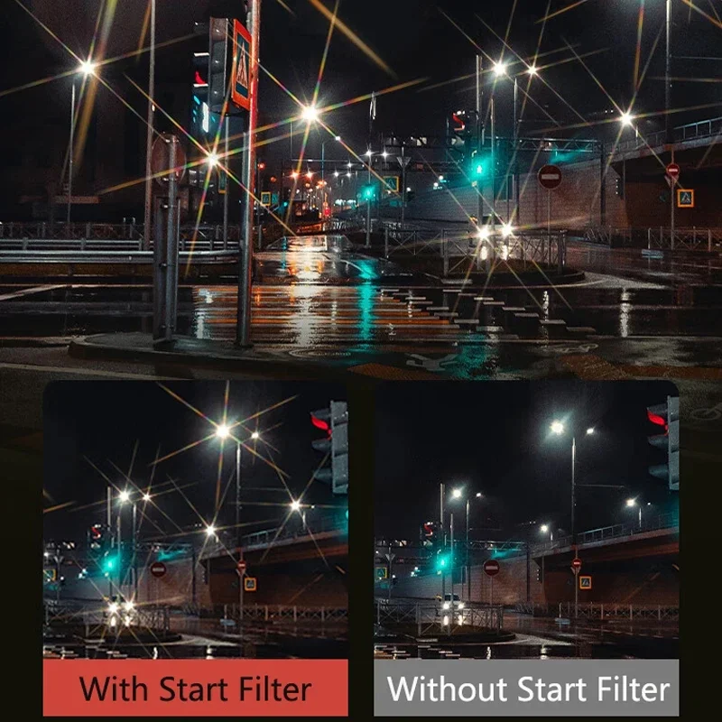 Lens Filter 7 in 1 Kits White Soft 6 line Star 0.9 Graduated Gray CPL Close Up