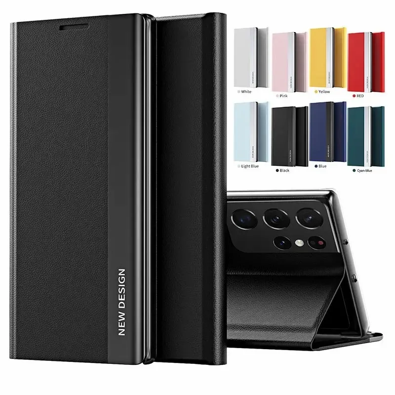 Leather Flip Case For Samsung