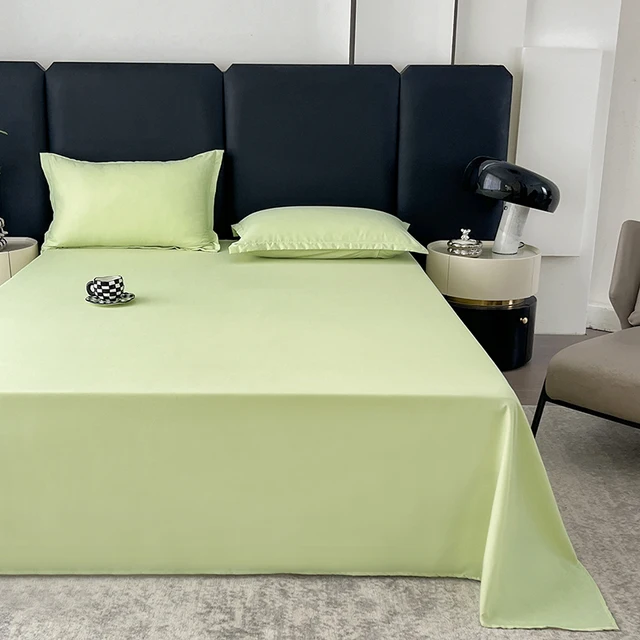 One Solid Color Simple Sheet Machine Washable Single Double Bed Linen Student Dormitory Sheet (pillowcase Not Included) 5