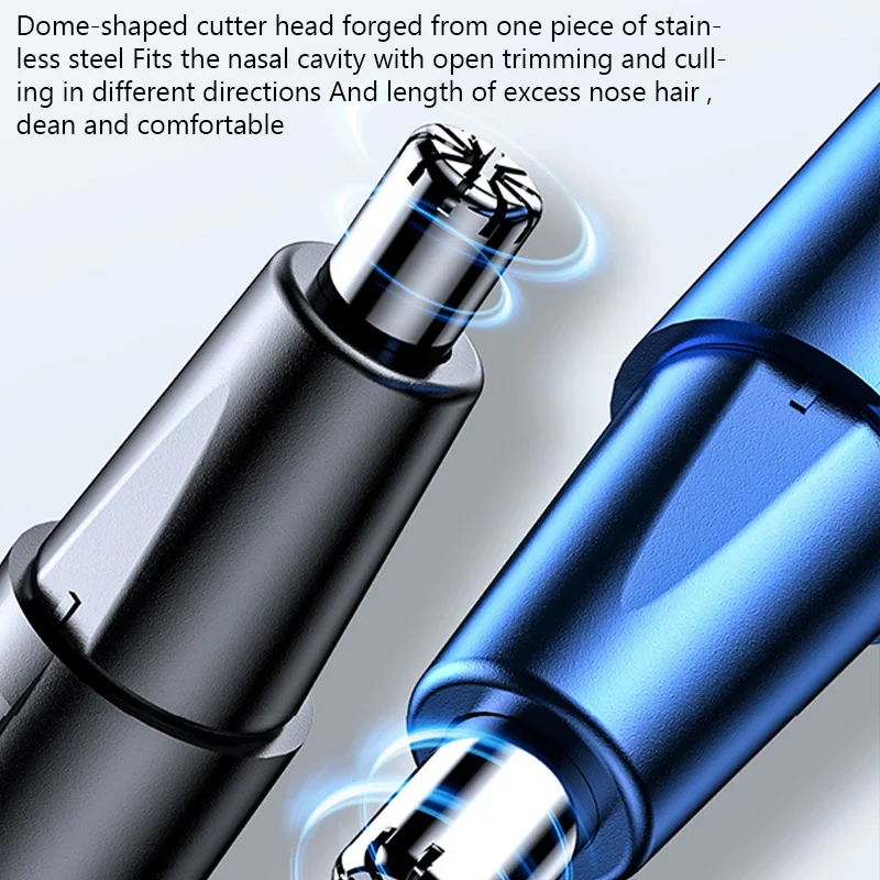 Nose Hair Trimmer USB Rechargeable Ear Face Eyebrow Hair Clean Trimmer Electric Shaver Trim Men Women Nose Hair Remover Kit Tool 4