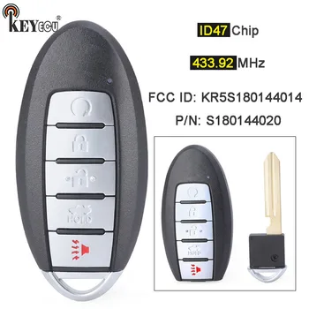 Keyforkess 433.92MHz ID47 Chip ID FCC: KR5S180144014, S180144020 Smart Remote Key Fob 5 pulsante per Nissan Maxima Altima 2013-2015