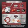 Portable Large 8” Heating Coil, 12" Heat Resistant Cooking Surface 18/10 5