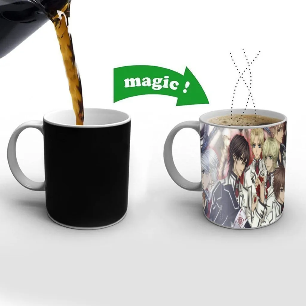 Vampire Knight Classic Vintage Color Change Mug Thermal Sensation Temperature Ceramic Coffee Cup Festival Gifts Spedizione Gratuita