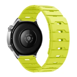 Universal Magnetic Silicone Watch Strap - 20mm/22mm - 20mm (Fluorescent green)