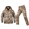 Winter Men TAD Tactical Suits Army Waterproof Fleece Coats+Pants Camouflage Soft Shell Training Uniform Casual  Hooded Jackets 5