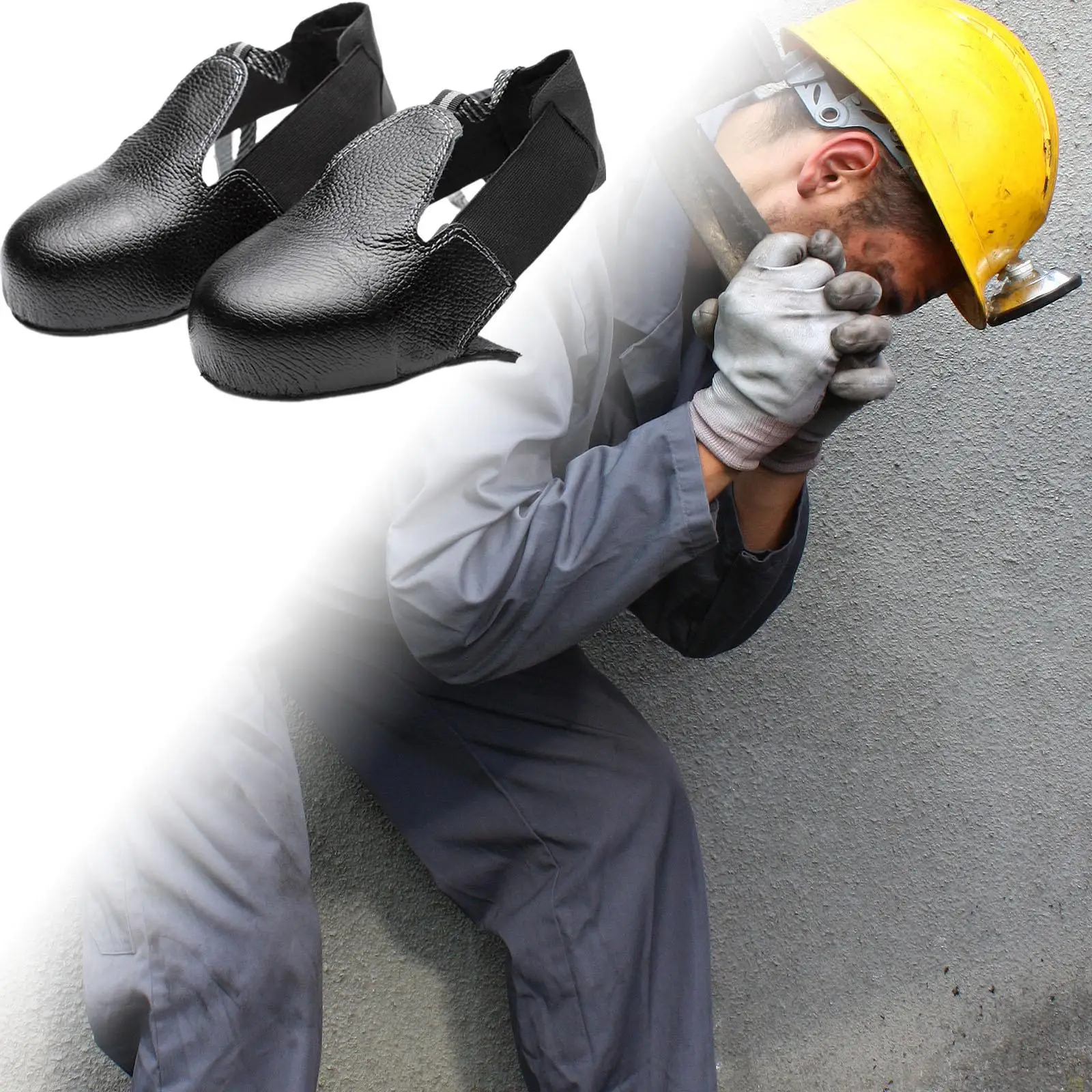 Toe Caps Safe Shoes Covers Leather Overshoes Cover for Industry Size EUR 32-45