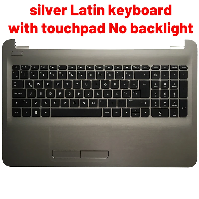 Teclado para Notebook com Palmrest Upper hp 15-ac 15-ay 15-af 15-ba Tpn-c125 Tpn-c126 Russo Eua Reino Unido Espanhol Latim Alemão Itália - Imagem 4