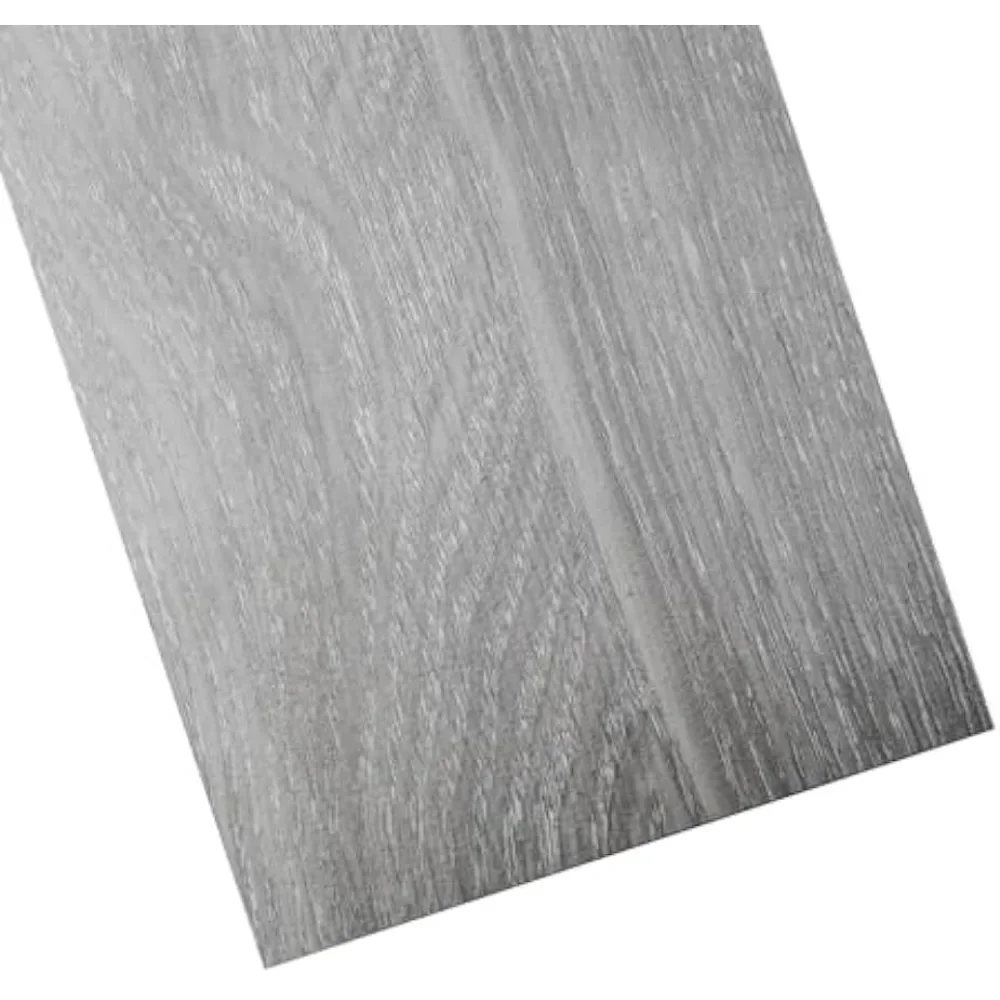 

Light Grey Peel and Stick Floor Tile Sticker Premium Wood Grain Peel and Stick Floor Tile Vinyl Wood Plank 36-Pack 54 Sq.Ft Shed