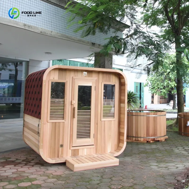 Traditional Canadian Barrel Outdoor Sauna 6