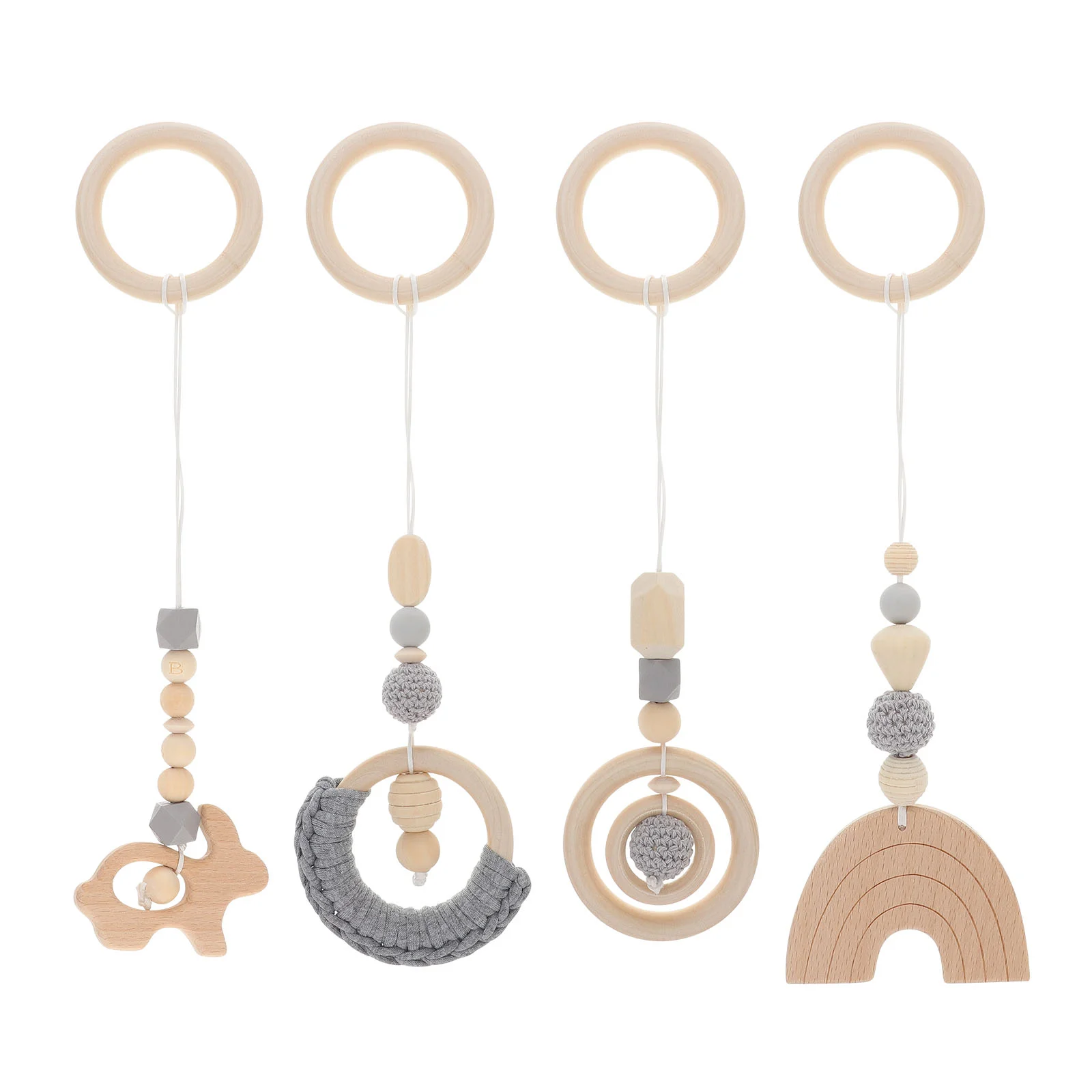 

4 шт., детские мягкие погремушки и Прорезыватели для зубов