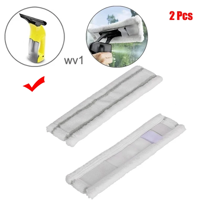 3 Panni In Microfibra Di Ricambio Per Lavavetri Karcher WV2 E WV5, Assorbenti E Facili Da Installare, Per Pulizia Vetri E Superfici