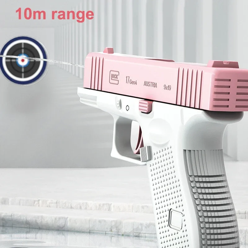 Summer Mini Manual Water Gun Toy Glock Pistol Unharmful Non Electric Water Spray Toy Outdoor Swimming Pool Beach for Kids Adult 5