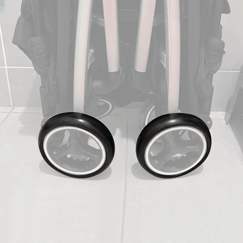 Stroller Wheel Tire For GB Pockit + All City Back Tyre Cover PU Tubeless Rear Outer Cover Baby Wheel Replace Accessories
