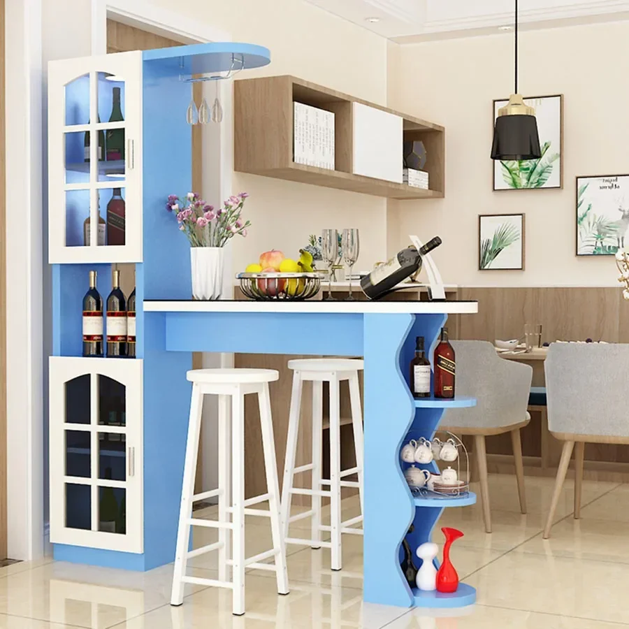 Living Room Wine Cabinet Mobile Houses Modern European Style Corner Kitchen White Wine Rack Moveable Vitrina Home Furniture