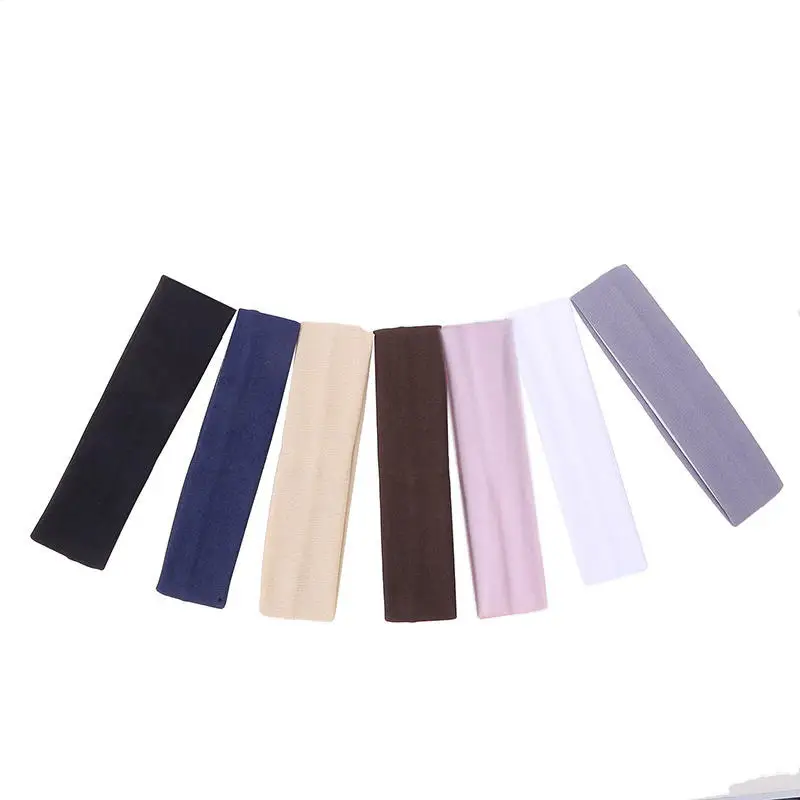 Headbands 7Pcs Solid Color High Elasticity Yoga Exercise Hair Accessories Sweat Absorbing Wide Edge