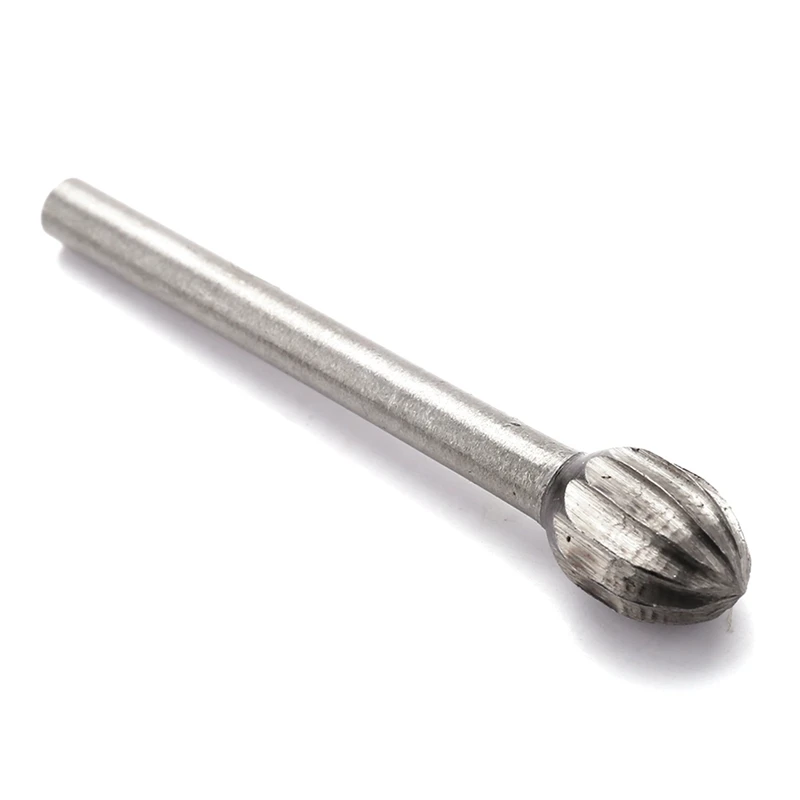 20Pcs HSS Tungsten Carbide Rotary Cutting Burr Set Grinder Bit 1/8 Inch (3Mm) Shank Woodworking Carving Tools